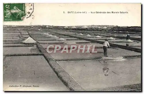 Ansichtskarte AK Batz Loire Vue generale des Marais Salants