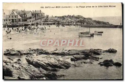 Ansichtskarte AK Batz sur Mer Loire La Plage prise de la Cote Saint Michel