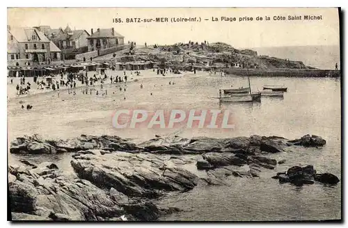 Cartes postales Batz sur Mer Loire La Plage prise de la Cote Saint Michel