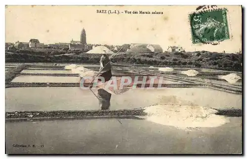 Cartes postales Batz Vue des Marais salants