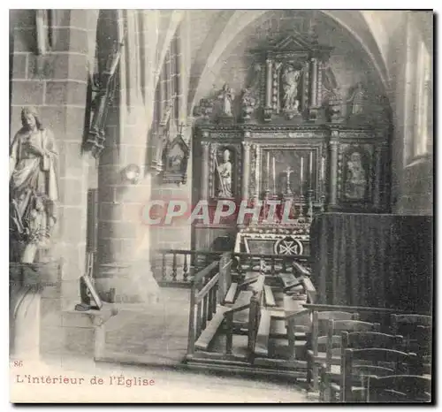 Ansichtskarte AK Batz L'interieur de l'Eglise