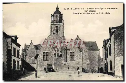 Ansichtskarte AK Batz Chevet de l'Eglise St Guenole Quelques parties sont du XIII siecle