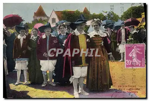 Cartes postales En Bretagne Batz Noce de Paludiers Mariage Folklore