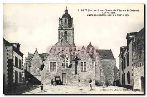 Ansichtskarte AK Batz Chevet de l'Eglise St Guenole