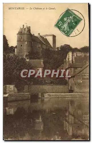 Cartes postales Montargis Le Chateau et le Canal