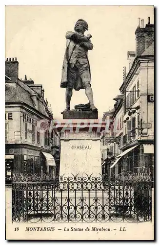 Cartes postales Montargis La Statue de Mirabeau