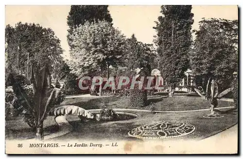 Cartes postales Montargis Le Jardin Durzy