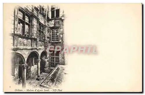 Cartes postales Orleans Maison d'Agnes Sorel