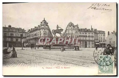 Cartes postales Orleans Place du Martroi