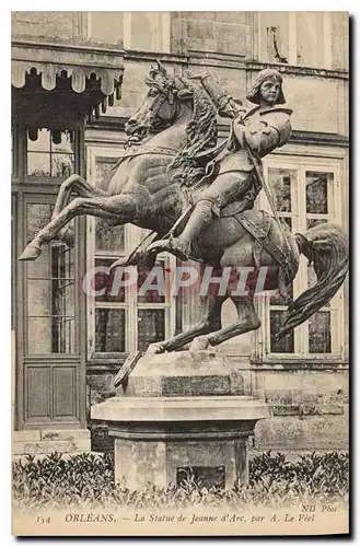 Cartes postales Orleans La Statue de Jeanne d'Arc