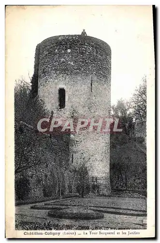 Cartes postales Chatillon Coligny Loiret La Tour Becquerel et les Jardins