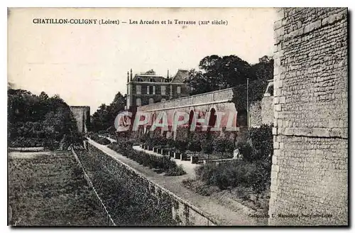 Cartes postales Chatillon Coligny Loiret Les Arcades et la Terrasse