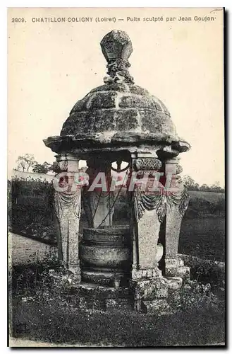 Cartes postales Chatillon Coligny Loiret Puits sculpte par Jean Goujon
