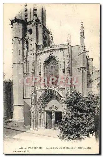 Ansichtskarte AK Aix en Provence Cathedrale de St Sauveur