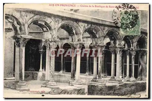 Ansichtskarte AK Aix en Provence Cloitre de la Basilique de Saint Sauveur