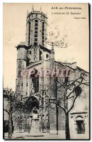 Ansichtskarte AK Aix en Provence Cathedrale St Sauveur