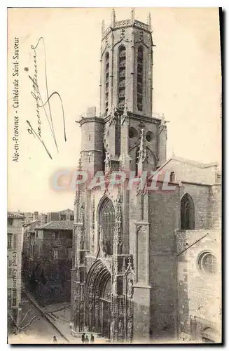 Ansichtskarte AK Aix en Provence Portes Cathedrale Saint Sauveur