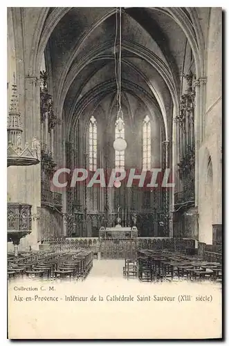 Ansichtskarte AK Aix en Provence Interieur de la Cathedrale Saint Sauveur XIII Siecle