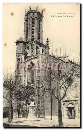 Ansichtskarte AK Aix en Provence Cathedrale Saint Sauveur