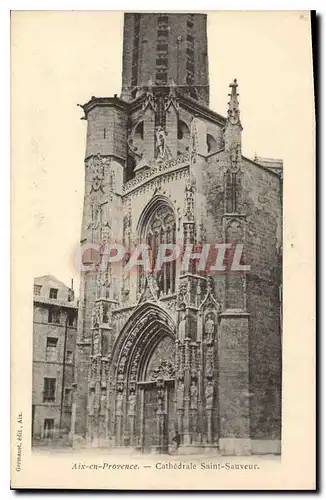 Ansichtskarte AK Aix en Provence Cathedrale Saint Sauveur