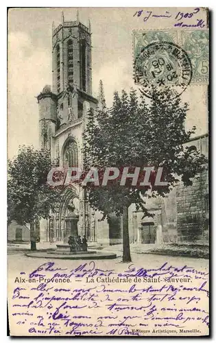 Ansichtskarte AK Aix en Provence La Cathedrale Saint Sauveur auveur