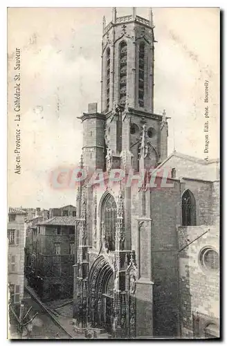 Ansichtskarte AK Aix en Provence Cathedrale Saint Sauveur