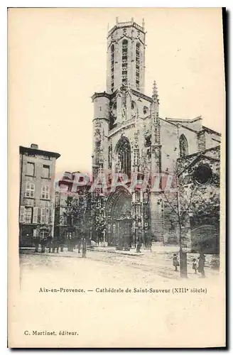 Ansichtskarte AK Aix en Provence Cathedrale Saint Sauveur XIII siecle