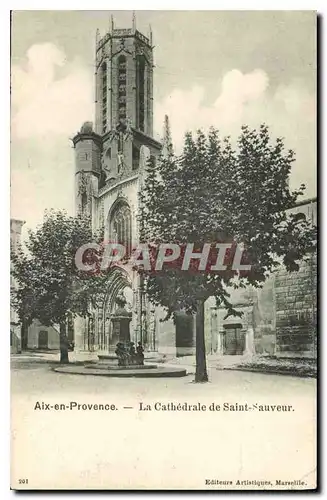 Ansichtskarte AK Aix en Provence La Cathedrale Saint Sauveur