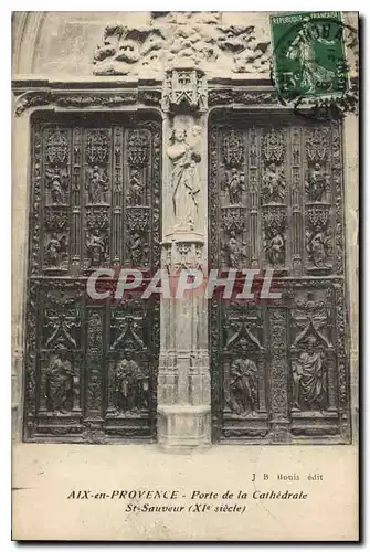 Ansichtskarte AK Aix en Provence Porte de la Cathedrale Saint Sauveur XI siecle