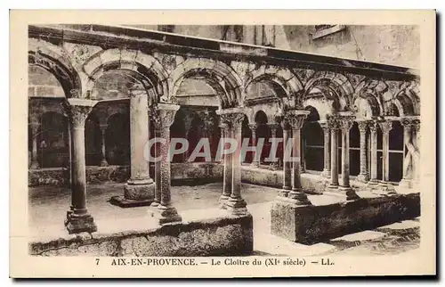 Ansichtskarte AK Aix en Provence Le Cloitre du XI siecle