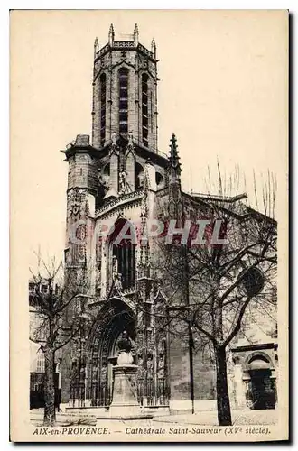 Cartes postales Aix en Provence Cathedrale Saint Sauveur XV siecle