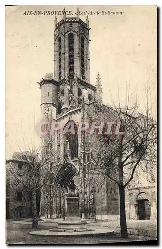 Ansichtskarte AK Aix en Provence Cathedrale St Sauveur