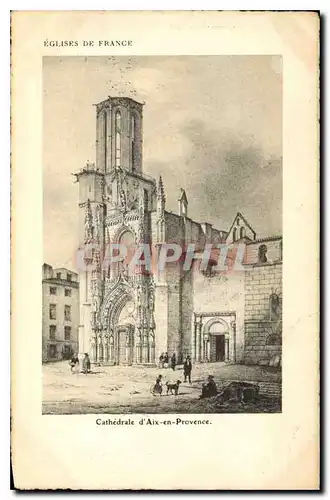 Cartes postales Eglises de France Cathedrale d'Aix en Provence