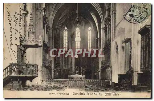 Ansichtskarte AK Aix en Provence Cathedrale Saint Sauveur XIII siecle