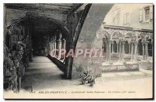 Ansichtskarte AK Aix en Provence Cathedrale Saint Sauveur le Cloitre Xi siecle