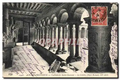 Cartes postales Aix en Provence Cathedrale Saint Sauveur le Cloitre Style Romain XI siecle