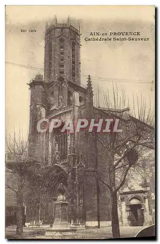 Cartes postales Aix en Provence cathedrale Saint Sauveur