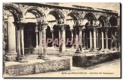 Cartes postales Aix en Provence Cloitre de St Sauveur