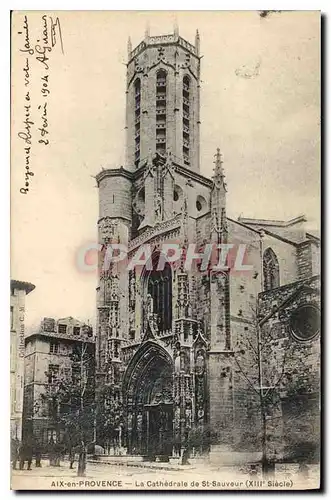 Ansichtskarte AK Aix en Provence la cathedrale de St Sauveur XIII siecle