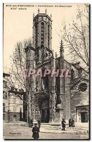 Cartes postales Aix en Provence cathedrale St Sauveur XIII siecle