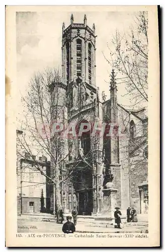 Ansichtskarte AK Aix en Provence Cathedrale Saint Sauveur XIII siecle