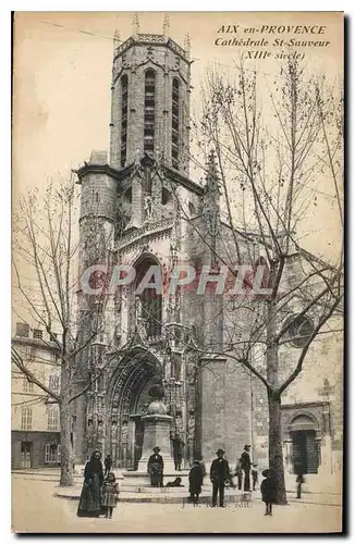 Cartes postales Aix en Provence Cathedrale St Sauveur XIII siecle