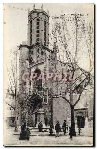 Ansichtskarte AK Aix en Provence Cathedrale Saint Sauveur