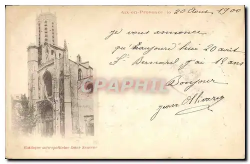 Cartes postales Aix en Provence Basilique metropolitaine Saint Sauveur