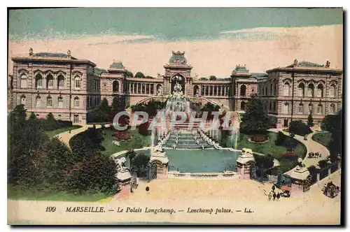 Cartes postales Marseille le palais Longchamp