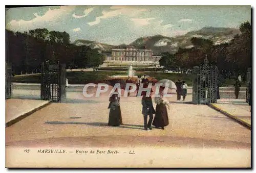 Cartes postales Marseille Entree du Parc Borely