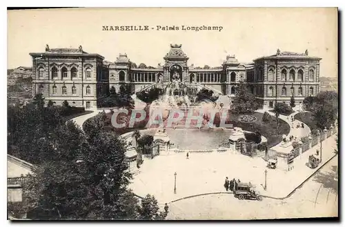 Cartes postales Marseille le Palais Longchamp