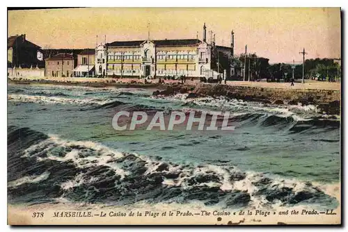 Cartes postales Marseille le casino de la plage et le Prado