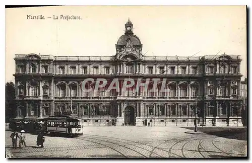Cartes postales Marseille la Prefecture Tramway
