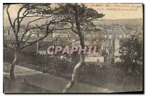 Cartes postales Marseille a travers les Pins